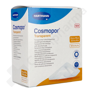 Cosmopor Transparent 9 x 10 cm - 50 pansements transparents
