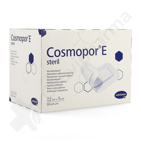 Cosmopor E 5 x 7,2 cm - 50 pansements stériles