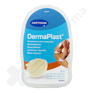 DermaPlast Pansements pour Ampoules Mix Pack - 6 pansements