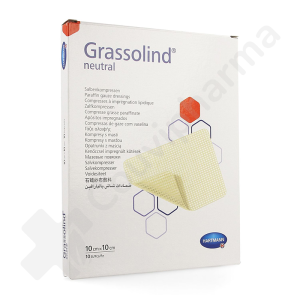 Grassolind 10 cm x 10 cm - 10 pansements