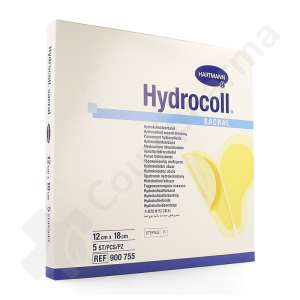 Hydrocoll Sacral 12 cm x 18 cm - 5 pansements actifs
