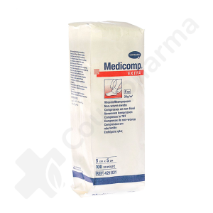 Medicomp 5 cm x 5 cm 6 Plis Non-Stérile - 100 pièces