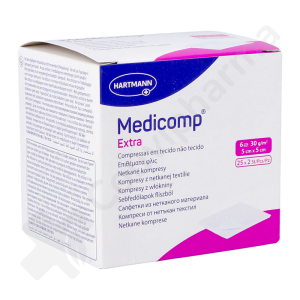 Medicomp Extra 5 cm x 5 cm 6 Plis Stérile - 25 x 2 pièces
