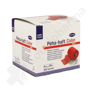 Peha-Haft Latex Free Red 8 cm x 20 m - 1 stuk