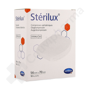 Stérilux Compresses Ophtalmiques 56 x 70 mm - 10 pièces