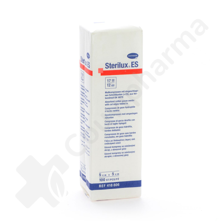 Sterilux ES 5 x 5 cm 12 Plis Non-Stérile - 100 pièces