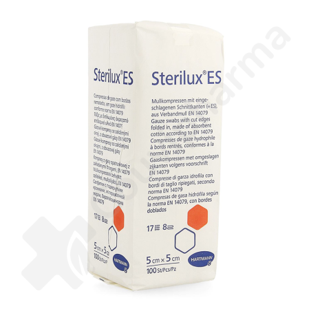 Sterilux ES 5 x 5 cm 8 Plis Non-Stérile - 100 pièces