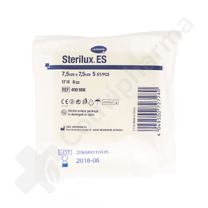 Sterilux ES 7,5 x 7,5 cm 8 Plis Stérile - 30 x 5 pièces