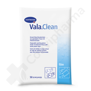 ValaClean Film - 50 gants de toilette à usage unique