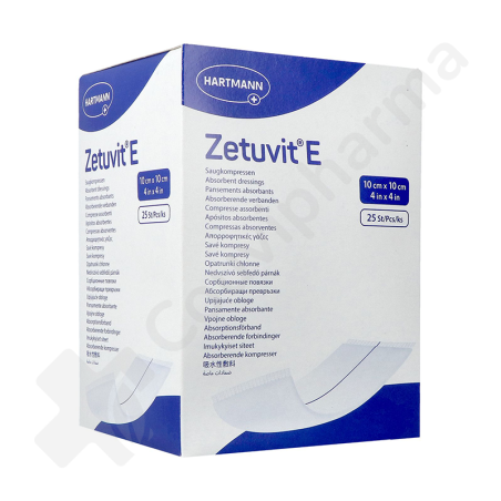 Zetuvit E 10x10 cm - 25 pansements stériles